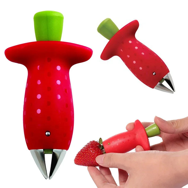 Strawberry Huller & Slicer – Easy Stem Remover