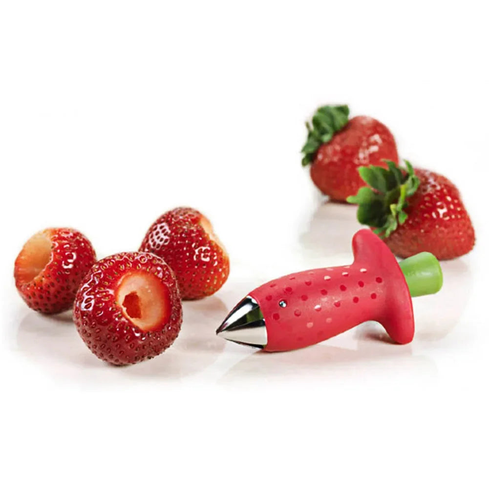Strawberry Huller & Slicer – Easy Stem Remover