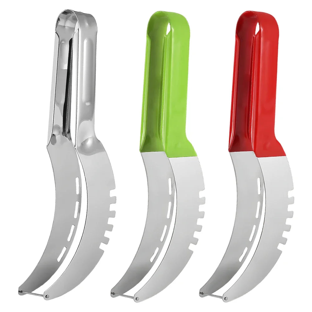 Stainless Steel Watermelon Slicer – Safe, Easy, Non-Slip